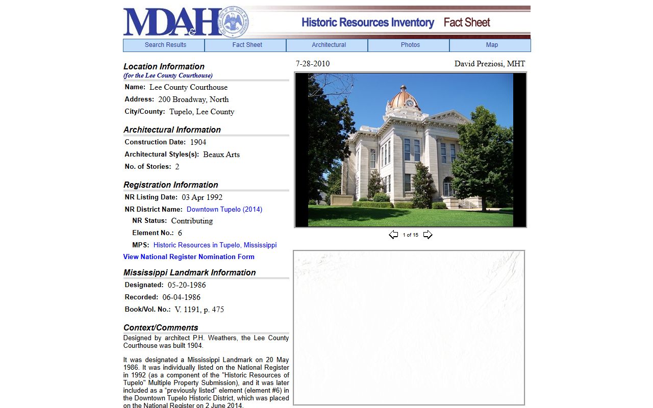 Lee County court records and historic Lee County Courthouse archive record