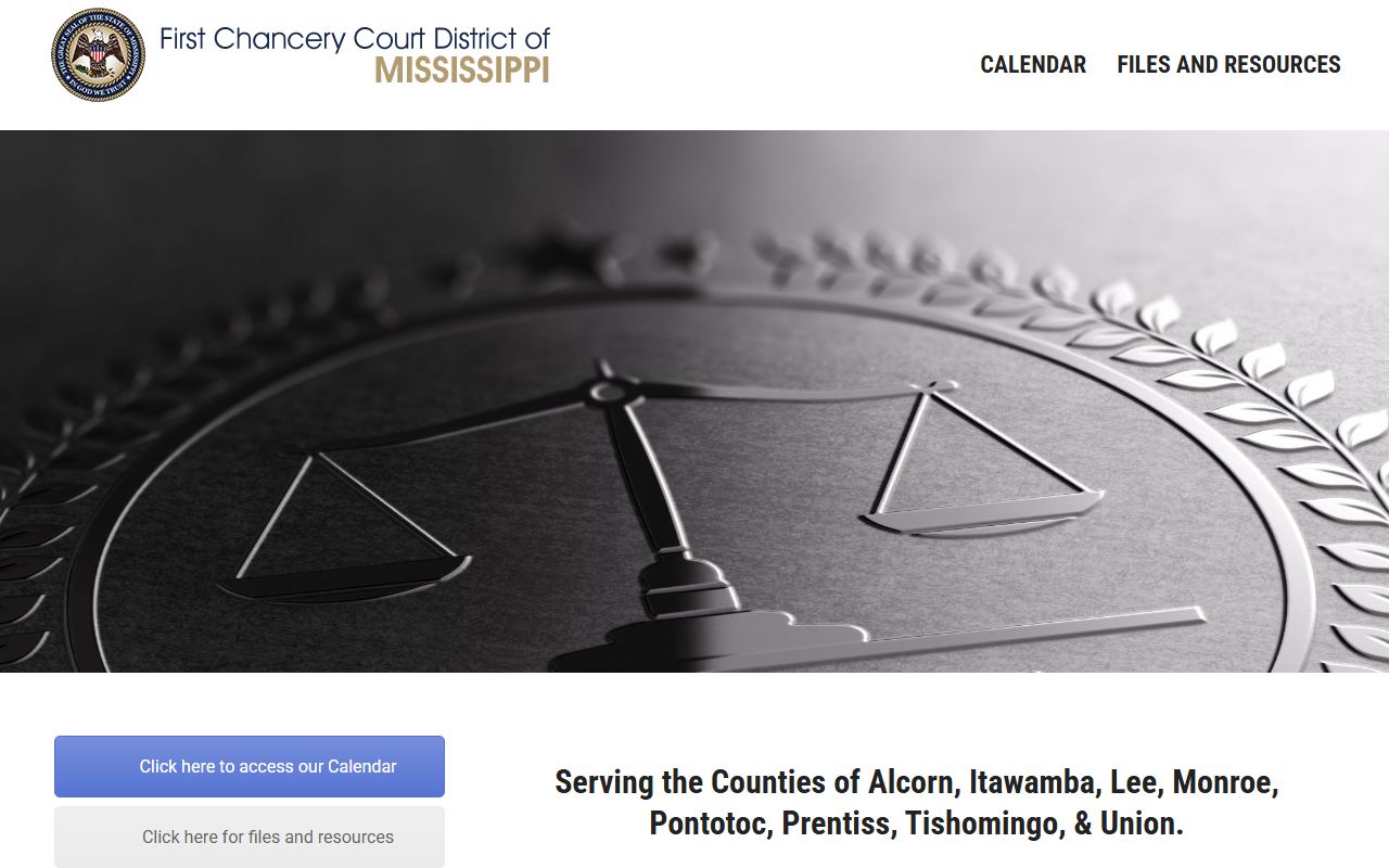 Lee County Probate Records First Chancery Court District page