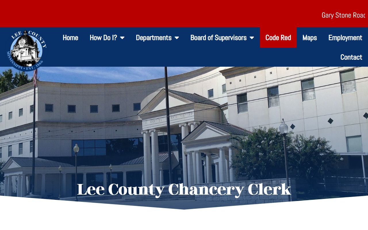 Lee County Probate Records Chancery Clerk records and copy fee page